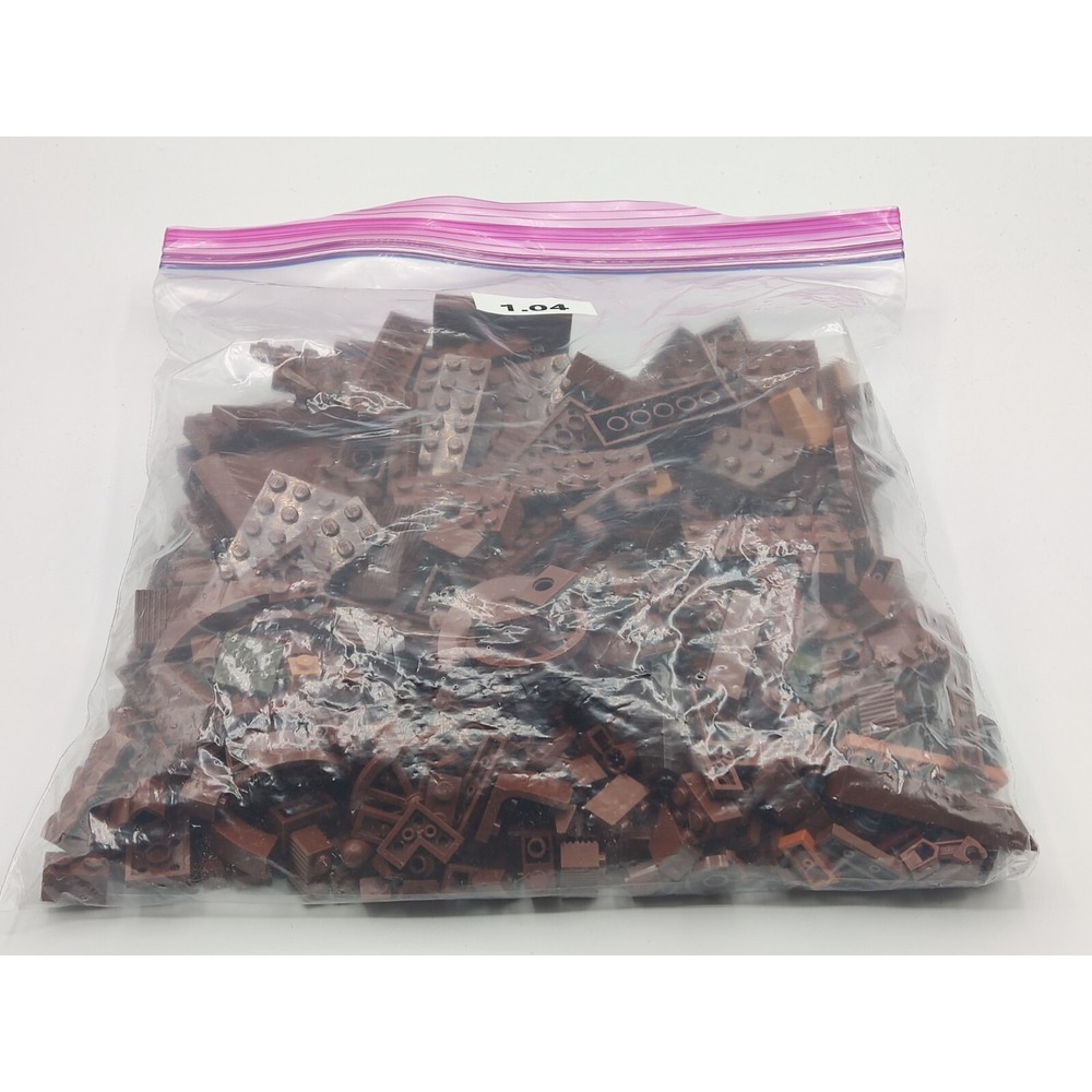 1 Lb of Assorted Lego Brown Pieces